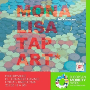 mona lisa tap art lutxana art performance mobility week 2020 barcelona